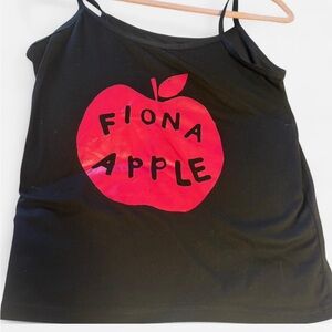 Fiona Apple Tank Top with Red Apple Graphic